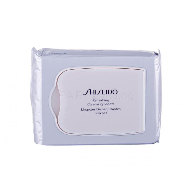 Shiseido Refreshing Cleansing Sheets Почистващи кърпички за жени 30 бр