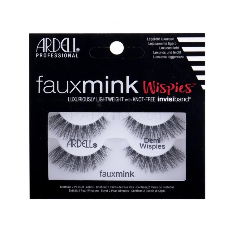 Ardell Faux Mink Demi Wispies Изкуствени мигли за жени 2 бр Нюанс Black