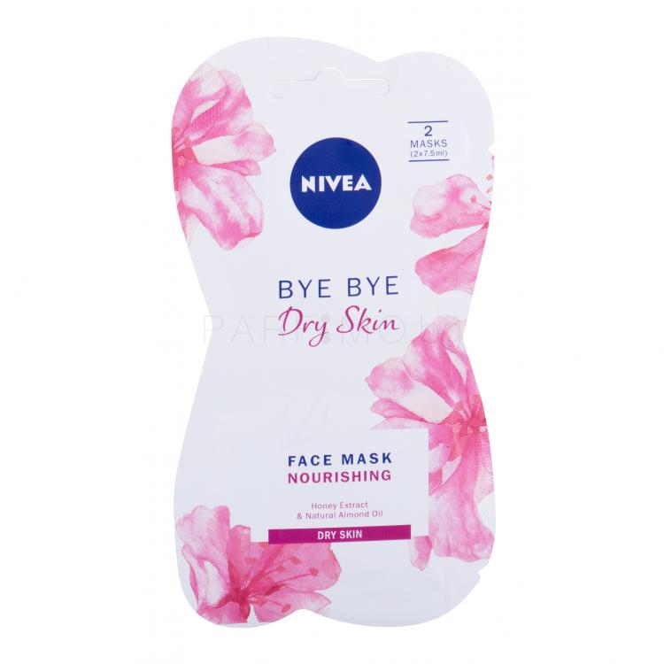 Nivea Bye Bye Dry Skin Маска за лице за жени 15 ml