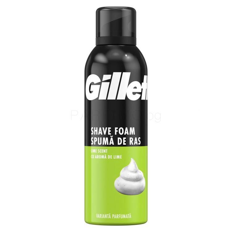 Gillette Shave Foam Lemon Пяна за бръснене за мъже 200 ml