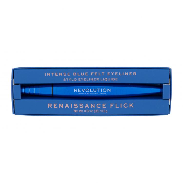 Makeup Revolution London Renaissance Flick Очна линия за жени 0,8 g Нюанс Blue