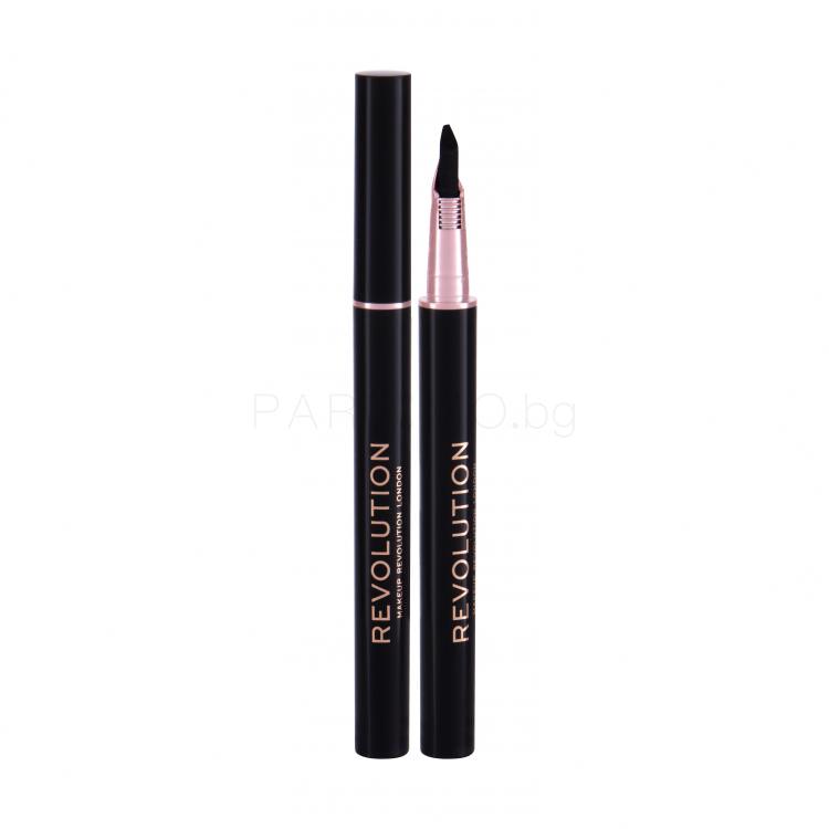 Makeup Revolution London Flick And Go Очна линия за жени 1,2 ml Нюанс Black