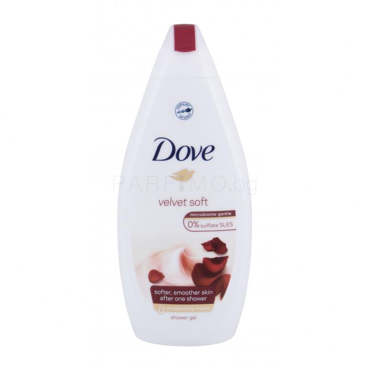 Dove Velvet Soft Душ гел за жени 500 ml