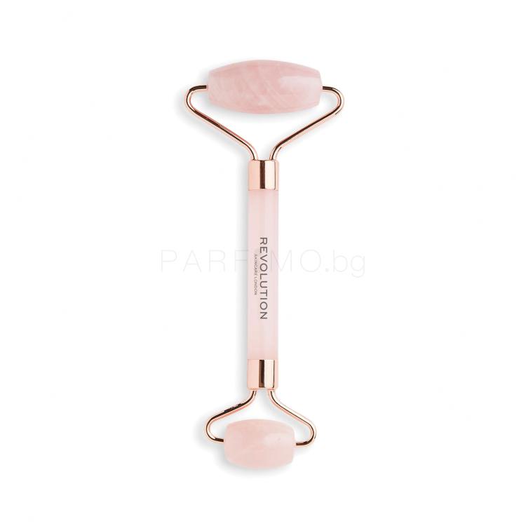 Revolution Skincare Roller Rose Quartz Facial Roller Масажен валяк и камъни за жени 1 бр