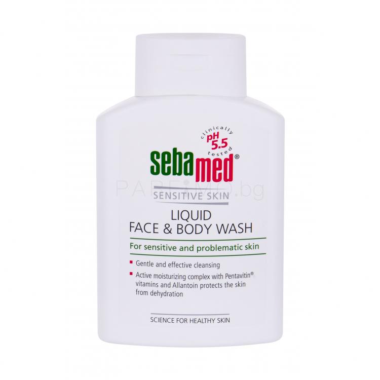 SebaMed Sensitive Skin Face &amp; Body Wash Течен сапун за жени 200 ml