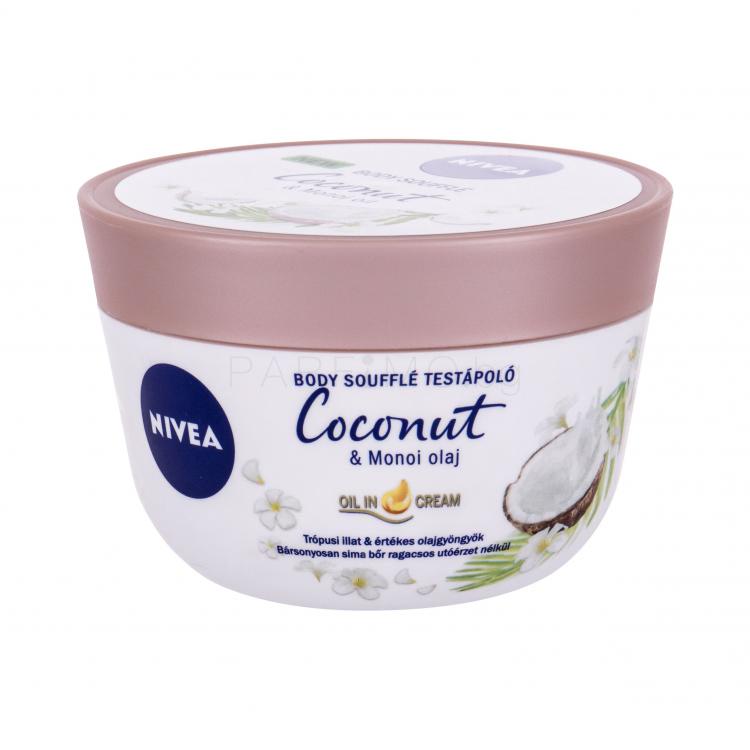 Nivea Body Soufflé Coconut &amp; Monoi Oil Крем за тяло за жени 200 ml