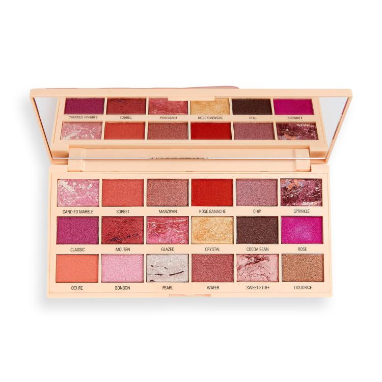 I Heart Revolution Chocolate Eyeshadow Palette Сенки за очи за жени 18 g Нюанс Marble Rose Gold