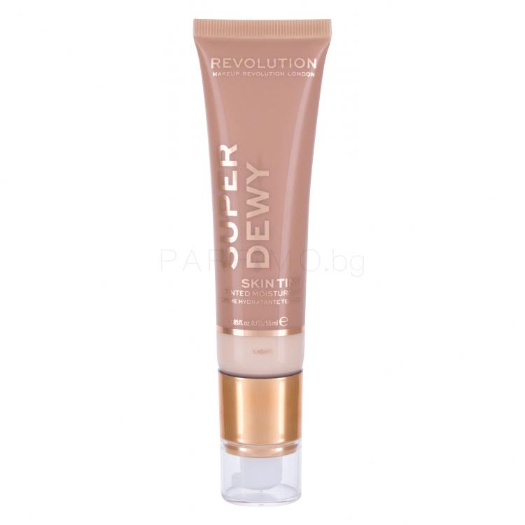 Makeup Revolution London Superdewy Skin Tint Фон дьо тен за жени 55 ml Нюанс Light