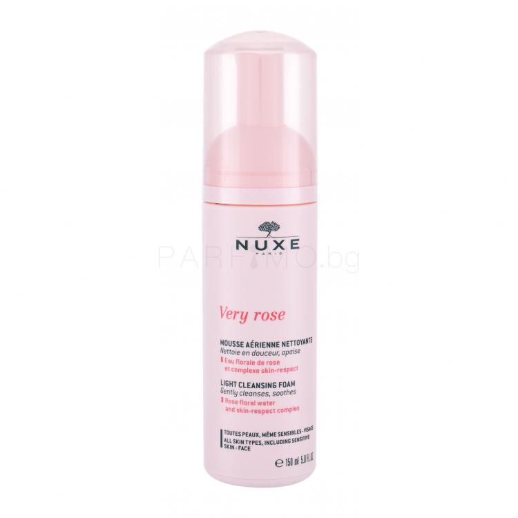 NUXE Very Rose Light Почистваща пяна за жени 150 ml ТЕСТЕР