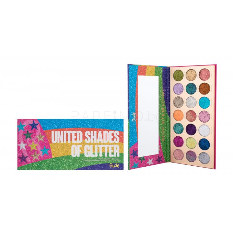 Rude Cosmetics United Shades of Glitter Сенки за очи за жени 23,1 g