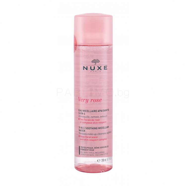 NUXE Very Rose 3-In-1 Soothing Мицеларна вода за жени 200 ml ТЕСТЕР