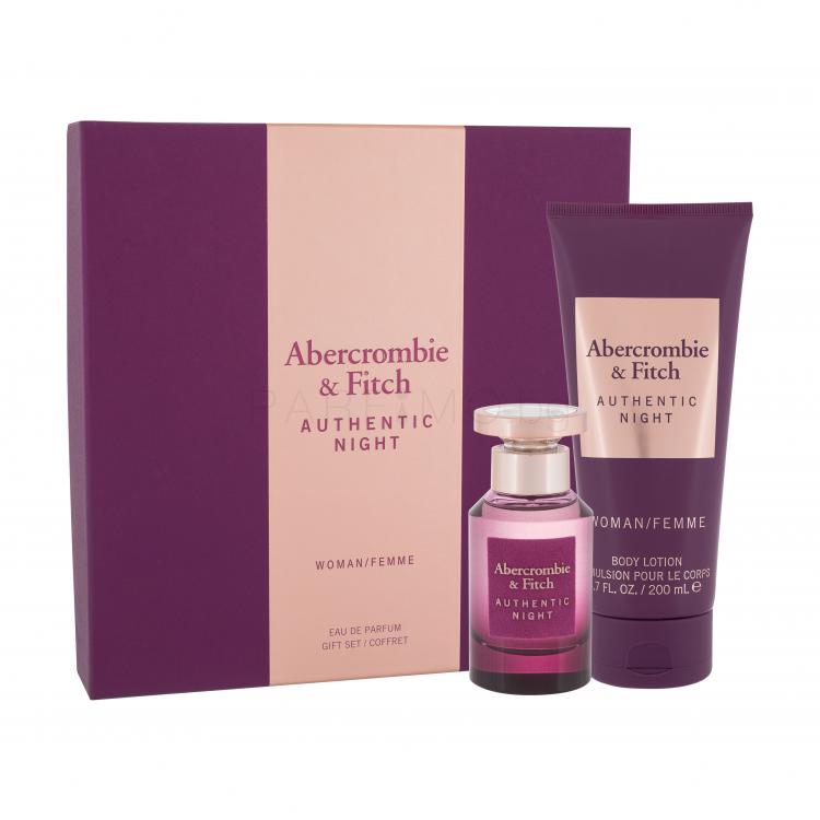 Abercrombie &amp; Fitch Authentic Night Подаръчен комплект EDP 50 ml + лосион за тяло 200 ml