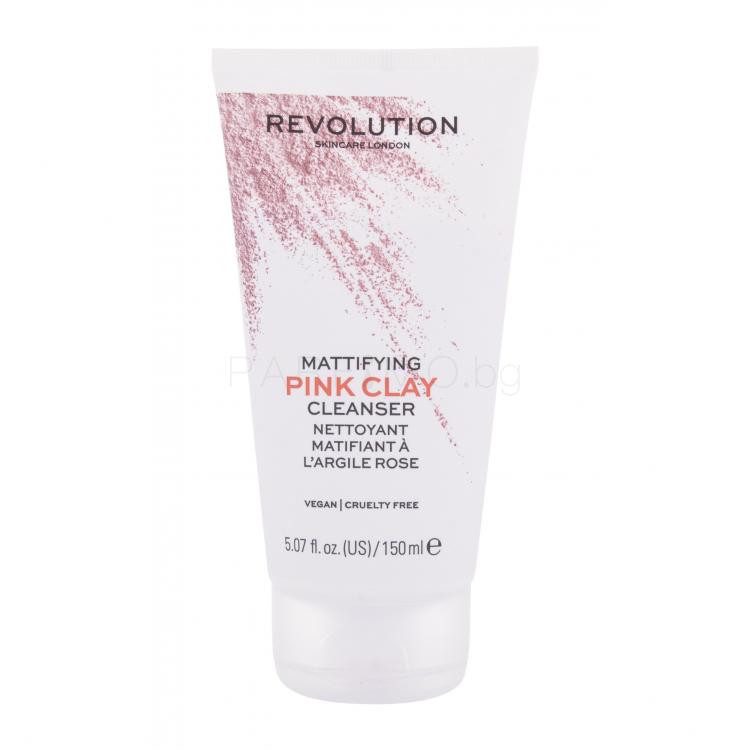 Revolution Skincare Pink Clay Mattifying Почистваща пяна за жени 150 ml