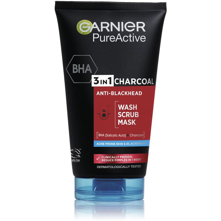 Garnier Pure Active 3in1 Charcoal Маска за лице 150 ml