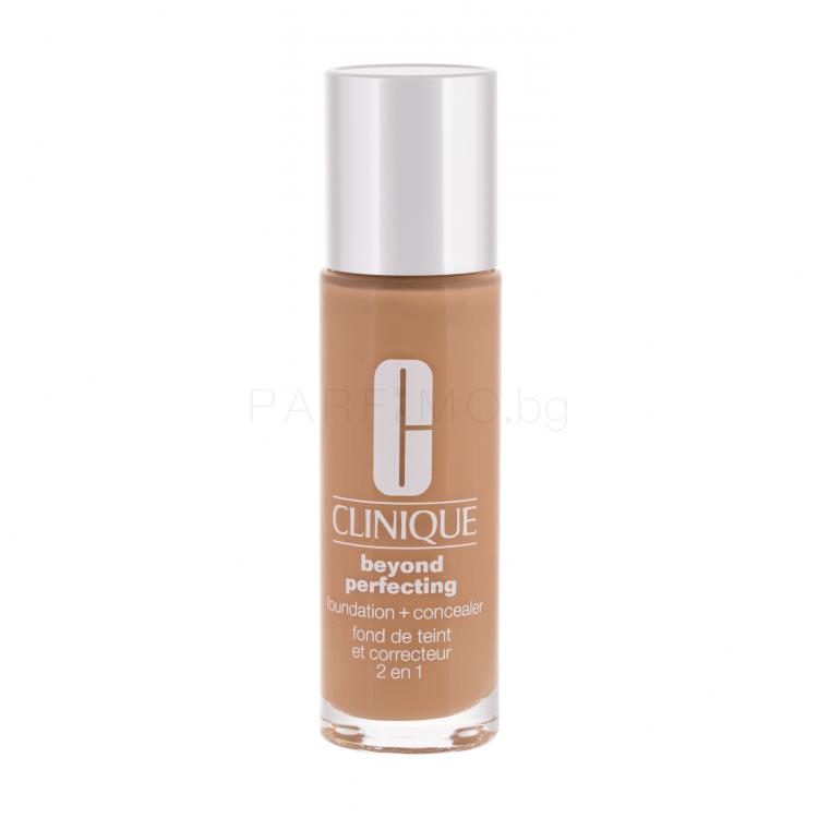 Clinique Beyond Perfecting Foundation + Concealer Фон дьо тен за жени 30 ml Нюанс 16 Toasted Wheat