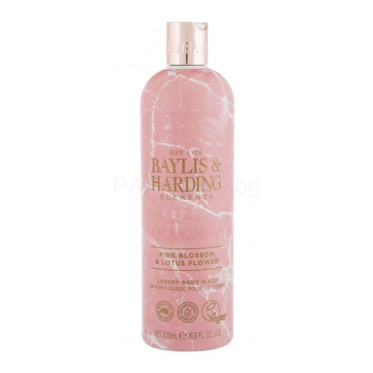 Baylis &amp; Harding Elements Pink Blossom &amp; Lotus Flower Душ гел за жени 500 ml