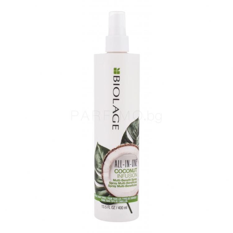 Biolage All-in-One All-In-One Coconut Infusion Spray Грижа „без отмиване“ за жени 400 ml