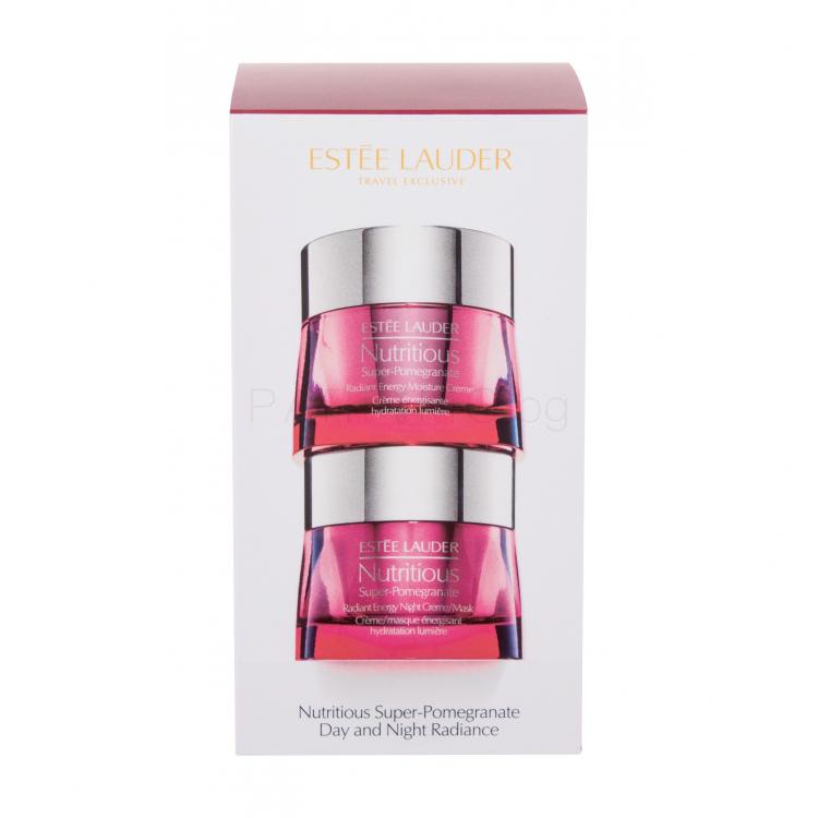 Estée Lauder Nutritious Super-Pomegranate Day &amp; Night Radiance Подаръчен комплект дневен крем за лице Nutritious Super-Pomegranate Radiant Energy Moisture Creme 50 ml + нощен крем за лице Nutritious Super-Pomegranate Radiant Energy Night Creme 50 ml