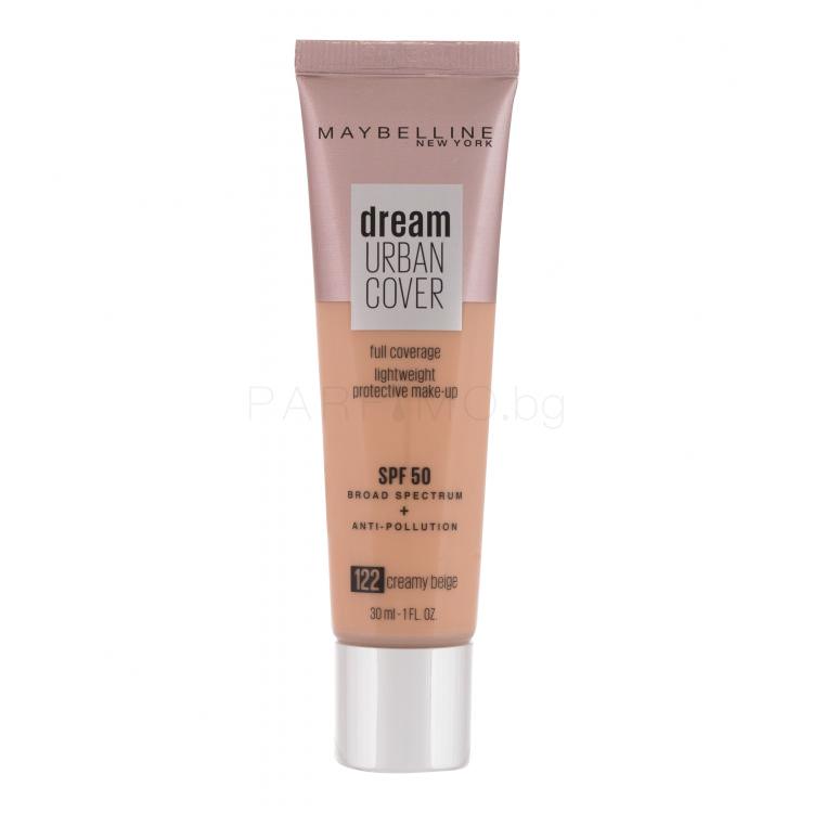 Maybelline Dream Urban Cover SPF50 Фон дьо тен за жени 30 ml Нюанс 122 Creamy Beige