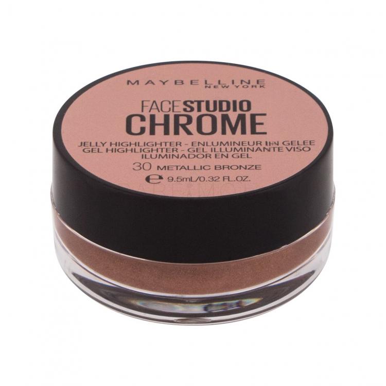 Maybelline FaceStudio Chrome Хайлайтър за жени 9,5 ml Нюанс 30 Metallic Bronze