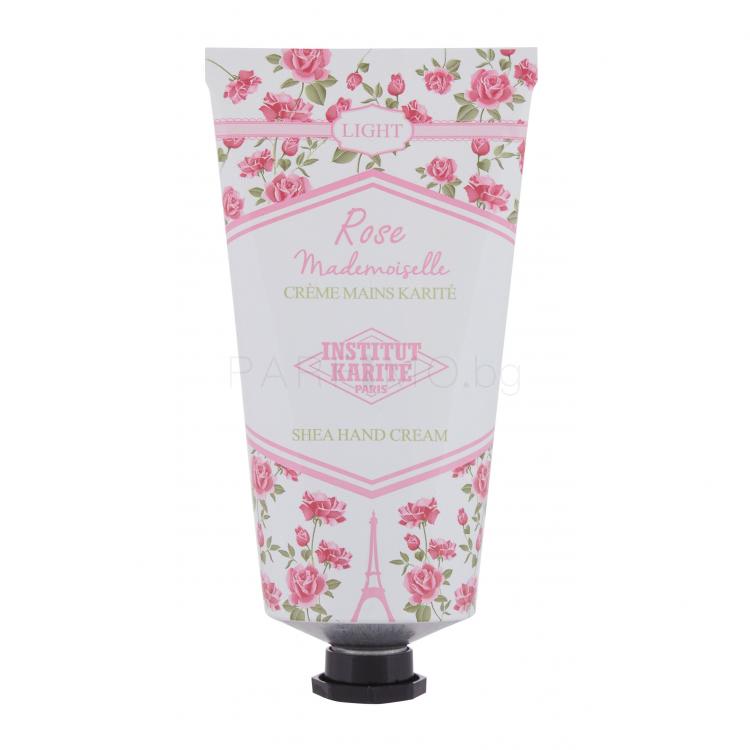 Institut Karité Light Hand Cream Rose Mademoiselle Крем за ръце за жени 75 ml