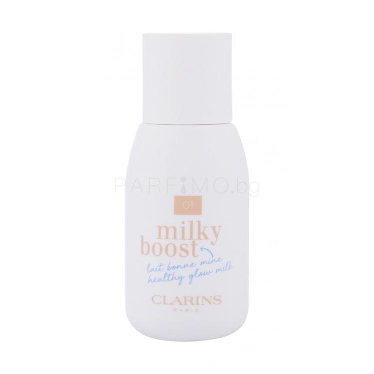 Clarins Milky Boost Фон дьо тен за жени 50 ml Нюанс 01 Milky Cream