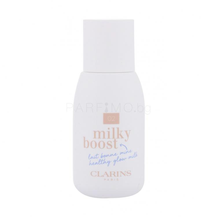 Clarins Milky Boost Фон дьо тен за жени 50 ml Нюанс 02 Milky Nude