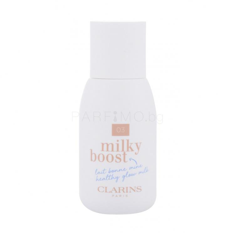 Clarins Milky Boost Фон дьо тен за жени 50 ml Нюанс 03 Milky Cashew