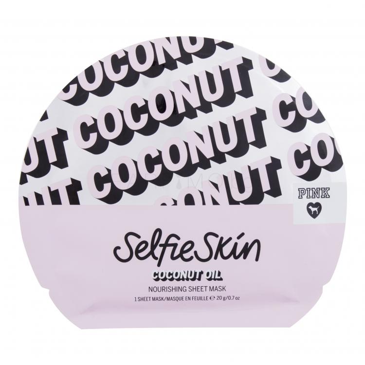 Pink Selfie Skin Coconut Oil Sheet Mask Маска за лице за жени 1 бр