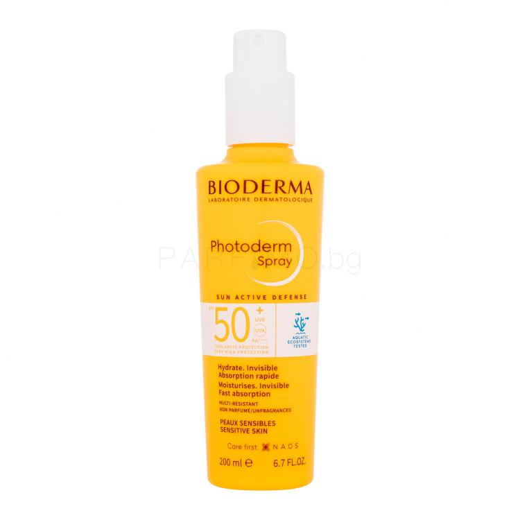 BIODERMA Photoderm Spray SPF50+ Слънцезащитна козметика за тяло 200 ml