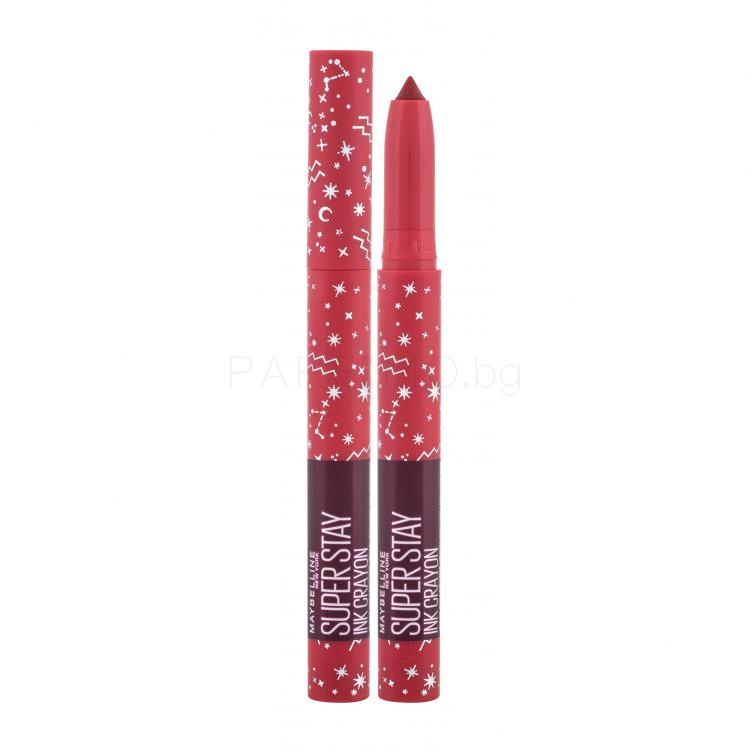 Maybelline Superstay Ink Crayon Matte Zodiac Червило за жени 1,5 g Нюанс 50 Own Your Empire