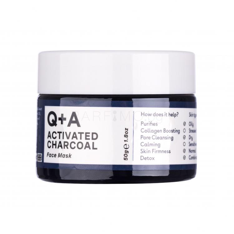 Q+A Activated Charcoal Маска за лице за жени 50 гр