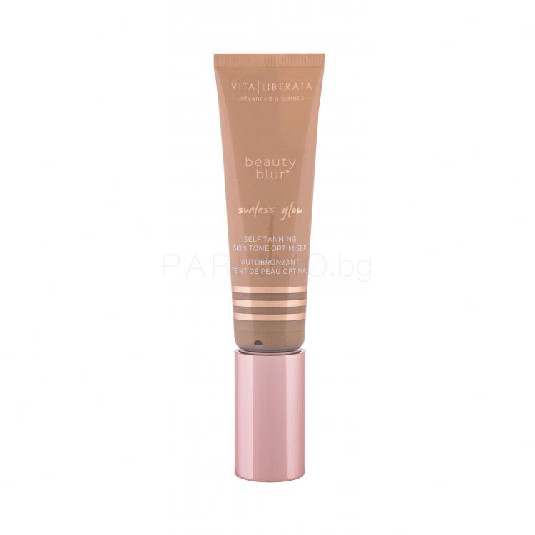 Vita Liberata Beauty Blur Sunless Glow Primer &amp; Tinted Moisturiser CC крем за жени 30 ml Нюанс Latte