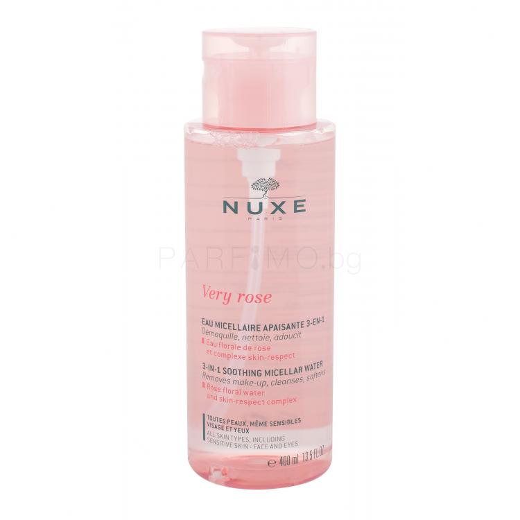 NUXE Very Rose 3-In-1 Soothing Мицеларна вода за жени 400 ml