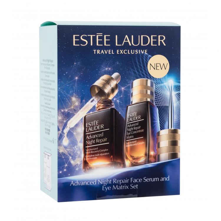 Estée Lauder Advanced Night Repair Travel Exclusive Подаръчен комплект нощен серум за лице Advanced Night Repair Synchronized Multi-Recovery Complex 50 ml + хидратираща грижа за околоочната зона Advanced Night Repair Eye Concentrate Matrix 15 ml