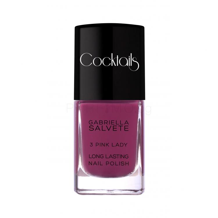 Gabriella Salvete Cocktails Longlasting Лак за нокти за жени 11 ml Нюанс 3 Pink Lady