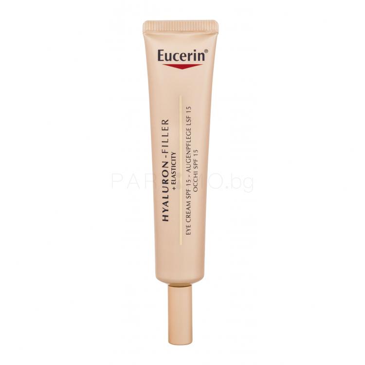 Eucerin Hyaluron-Filler + Elasticity SPF15 Околоочен крем за жени 15 ml