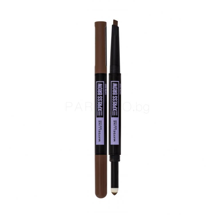 Maybelline Express Brow Satin Duo Молив за вежди за жени 0,71 g Нюанс Medium Brown