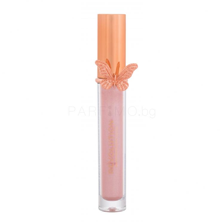 Makeup Revolution London Butterfly Блясък за устни за жени 5,5 ml Нюанс Hope