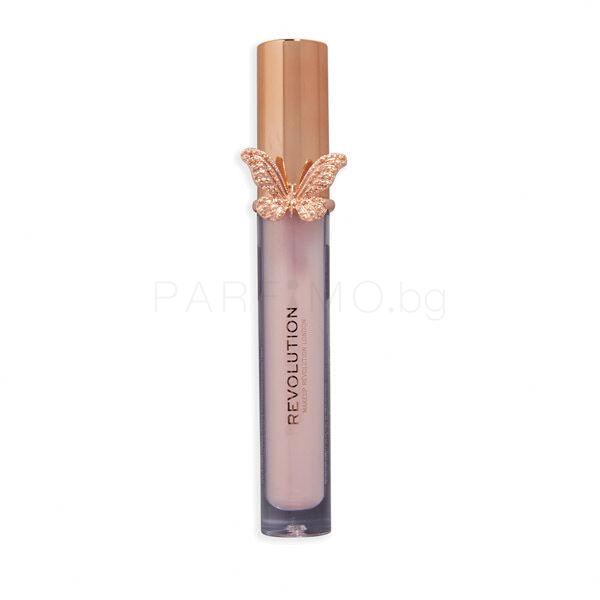 Makeup Revolution London Butterfly Блясък за устни за жени 5,5 ml Нюанс Fly