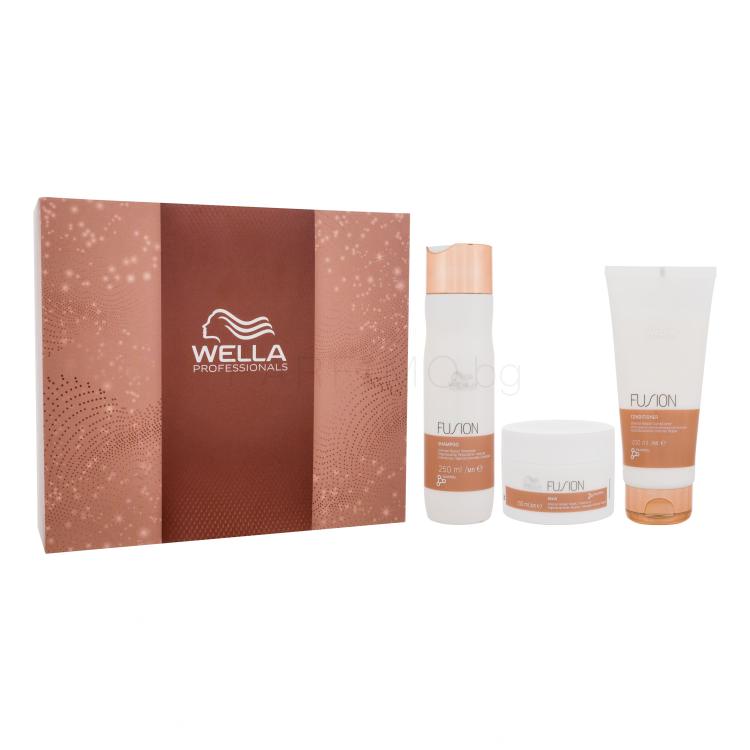 Wella Professionals Fusion Подаръчен комплект шампоан Fusion 250 ml + балсам Fusion 200 ml + маска за коса Fusion 150 ml