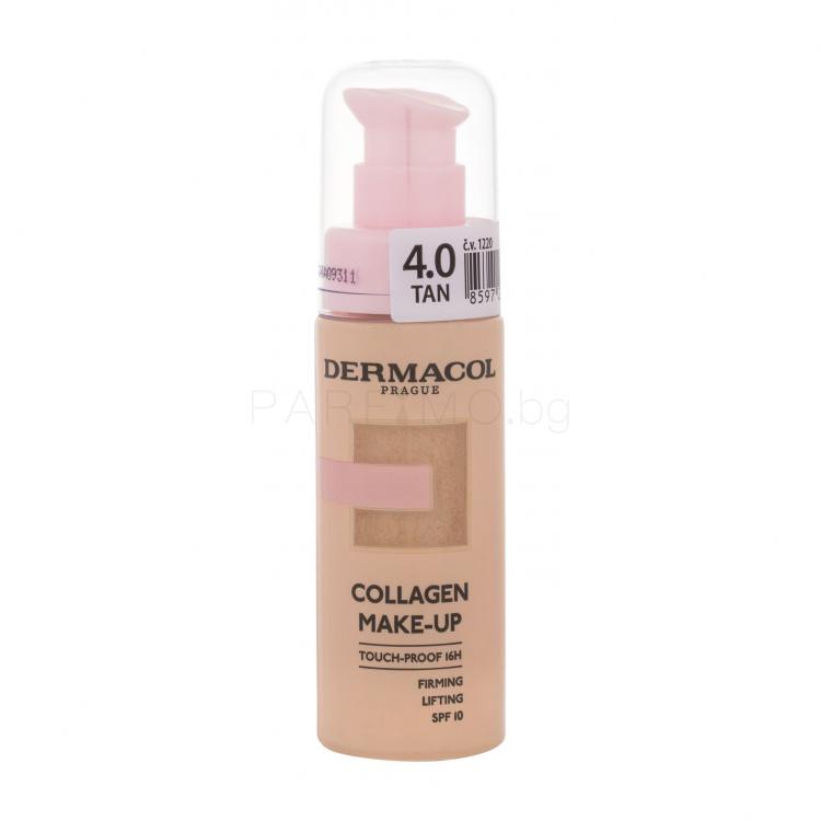 Dermacol Collagen Make-up SPF10 Фон дьо тен за жени 20 ml Нюанс Tan 4.0