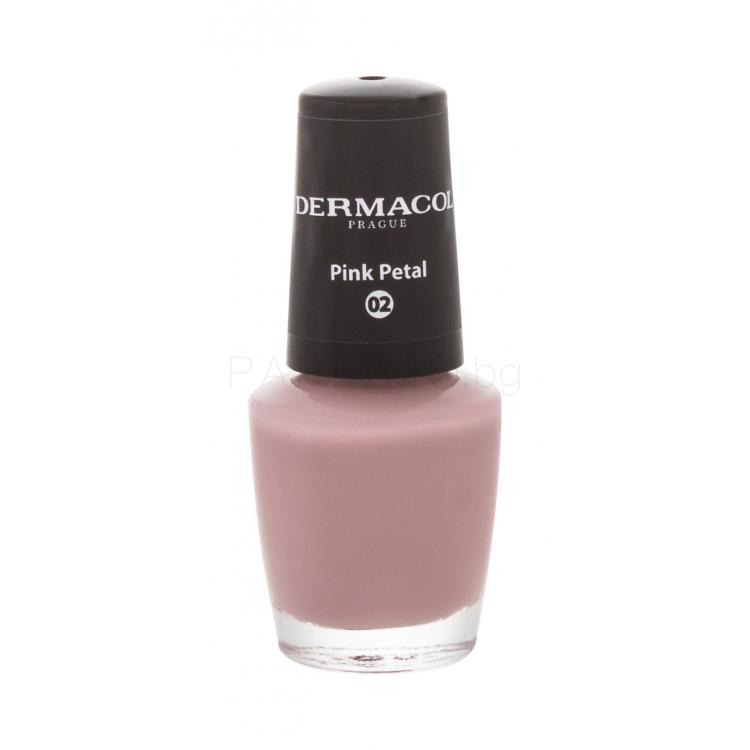 Dermacol Nail Polish Mini Autumn Limited Edition Лак за нокти за жени 5 ml Нюанс 02 Pink Petal