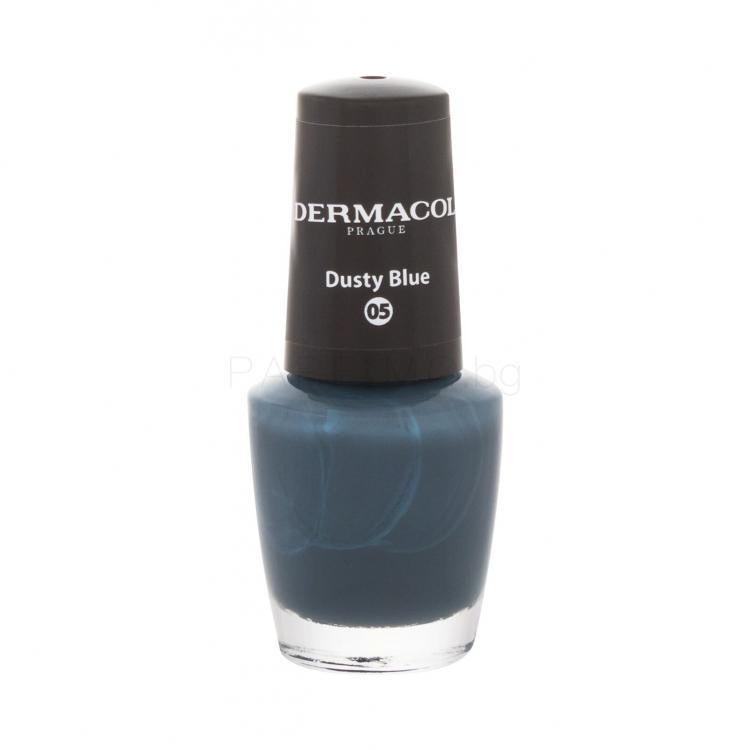 Dermacol Nail Polish Mini Autumn Limited Edition Лак за нокти за жени 5 ml Нюанс 05 Dusty Blue