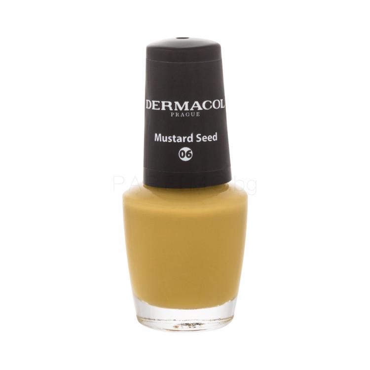 Dermacol Nail Polish Mini Autumn Limited Edition Лак за нокти за жени 5 ml Нюанс 06 Mustard Seed