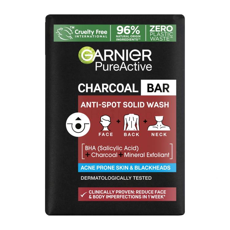 Garnier Pure Active Charcoal Bar Почистващ сапун 100 g