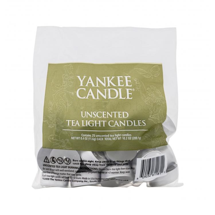 Yankee Candle Tea Light Candles Unscented Ароматна свещ 290 g