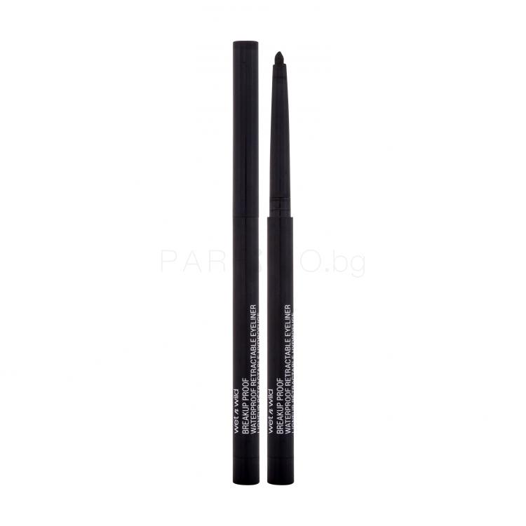 Wet n Wild Breakup Proof Waterproof Retractable Eyeliner Молив за очи за жени 0,23 g Нюанс Blackest Black