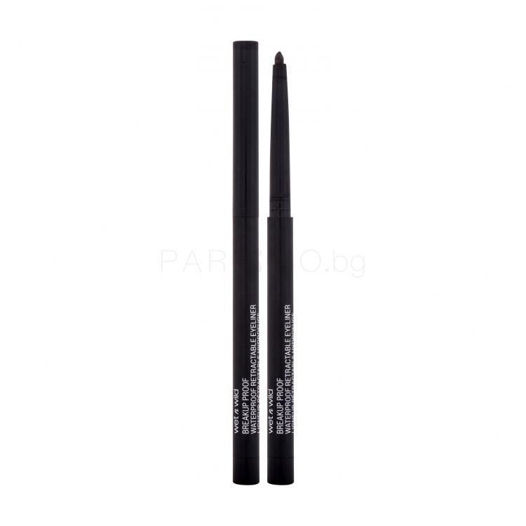 Wet n Wild Breakup Proof Waterproof Retractable Eyeliner Молив за очи за жени 0,23 g Нюанс Black