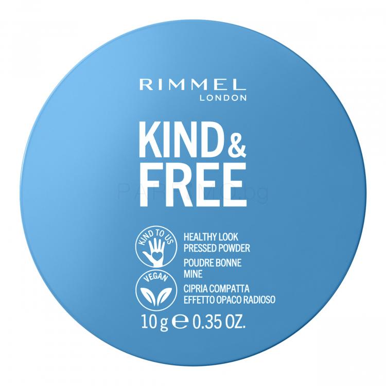 Rimmel London Kind &amp; Free Healthy Look Pressed Powder Пудра за жени 10 g Нюанс 01 Translucent